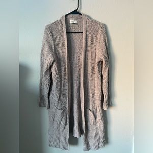Long sweater cardigan